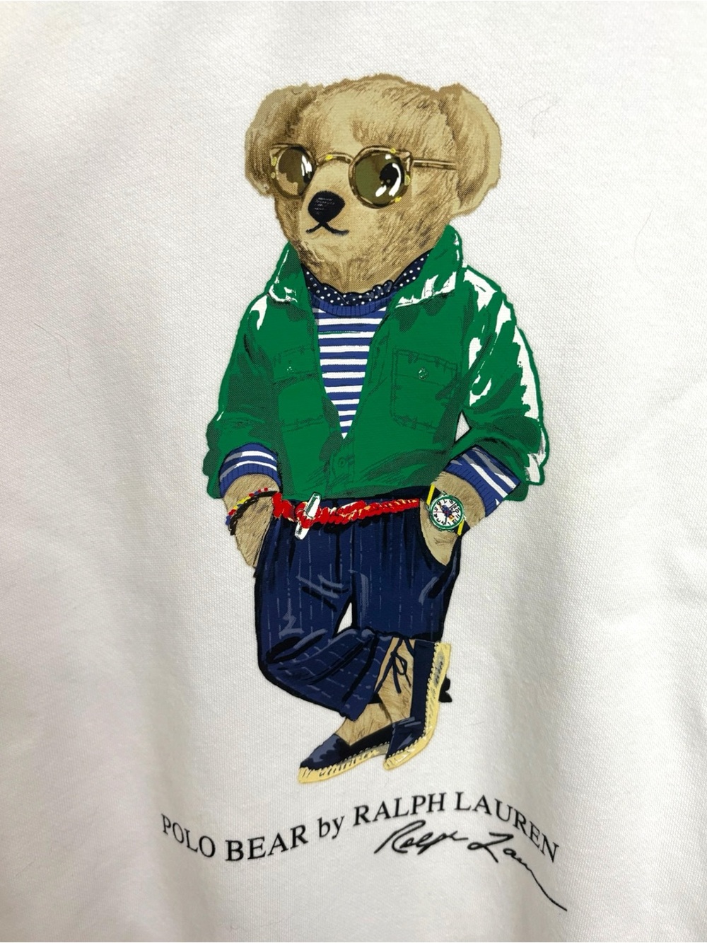 Polo Ralph Lauren Colorblock Polo Bear Hoodie Adult Size Small - Picture 5 of 5